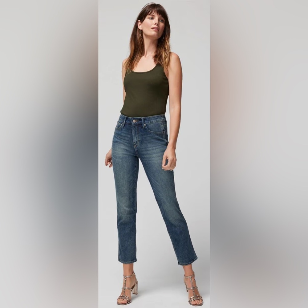 White House Black Market High-Rise Sculpt Straight Jeans